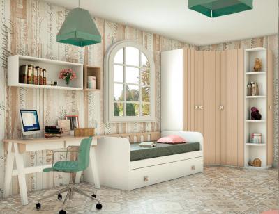 Dormitorio juvenil madera 119