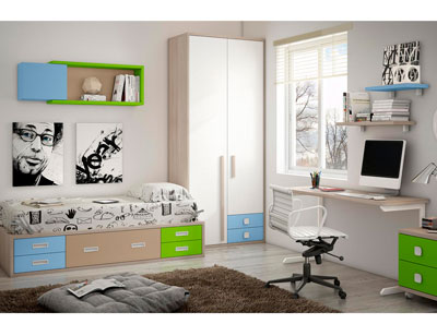 Dormitorio juvenil moderno box cube moderno