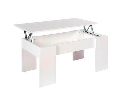 Mesa centro elevable blanco 1