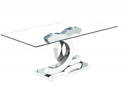 Mesa chanel comedor patas acero inoxidable