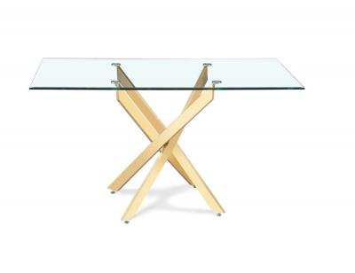 Mesa nesy comedor patas metalicas dorado