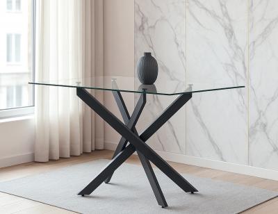 Mesa nesy comedor patas metalicas negro