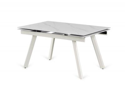 Mesa toledo blanco patas crema