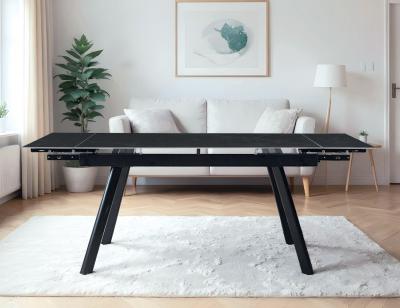 Mesa toledo negro patas negro mate