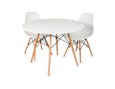 Mesa vandyk redonda blanco mate patas madera macizas_(2)