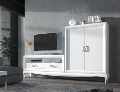 Mueble salon bancada blanco