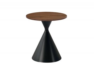 Set icono nogal base metal negro mate