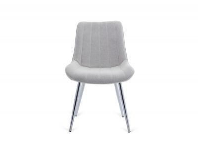 Silla altamira beige con patas cromadas