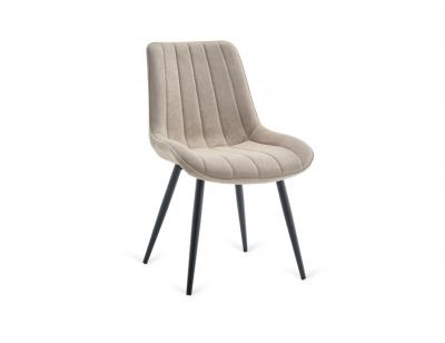Silla altamira beige tostado con patas negro mate