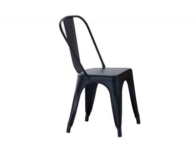 Silla comedor metalica negra tolix