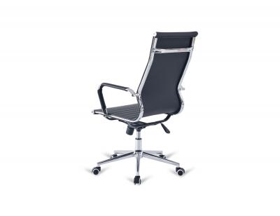 Silla paris alta polipiel negro base cromados_(2)
