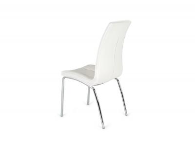 Silla san sebastian blanca patas redondas cromadas