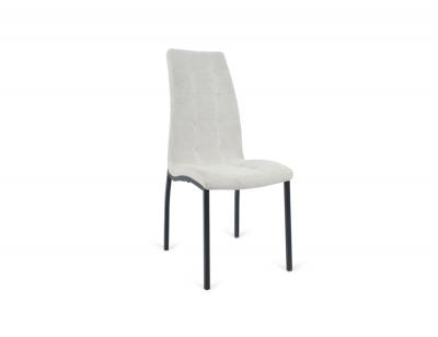 Silla san sebastian tela curio beige claro patas negro mate