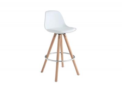Taburete polipropileno blanco patas madera macizas_(2)