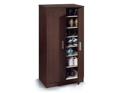 Zapatero torre con 1 puertas y espejo alto (6766) | Factory del Mueble